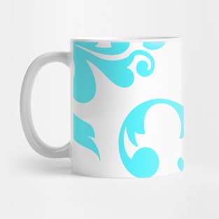 Abstract Victorian Flower Pattern Mug